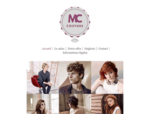 Tablet Screenshot of mc-coiffure.com